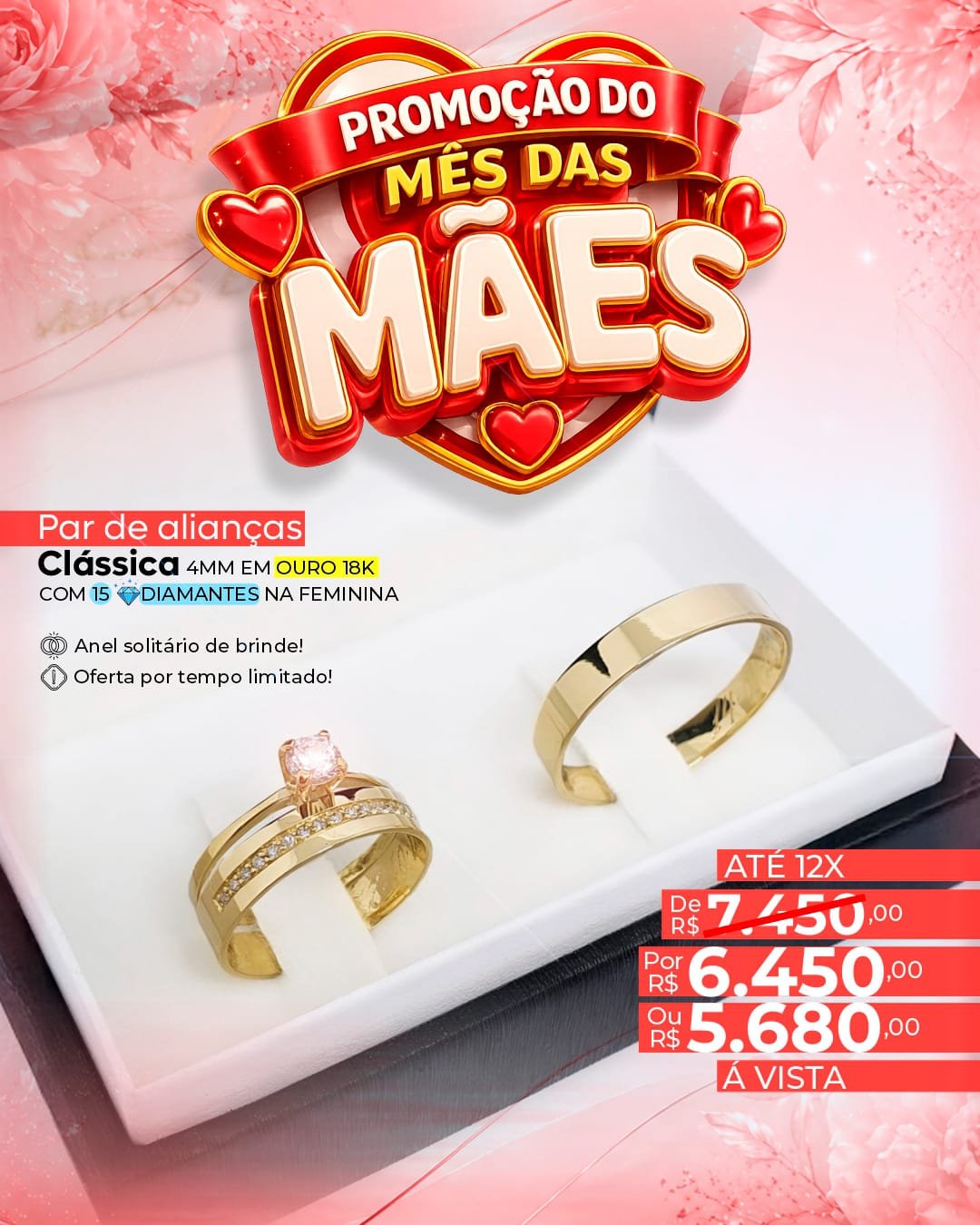 Par de alianças Classica 4mm
